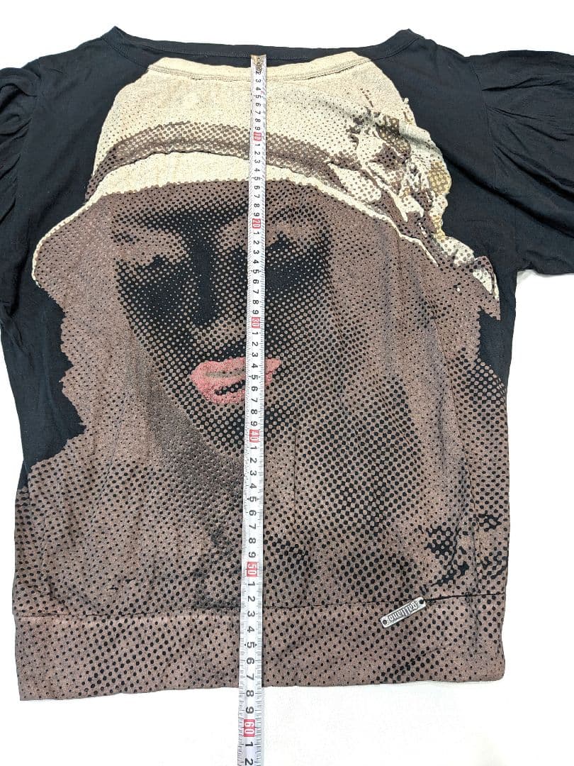 GALLIANO (ガリアーノ) オフショルダー グラフィックTシャツ 半袖