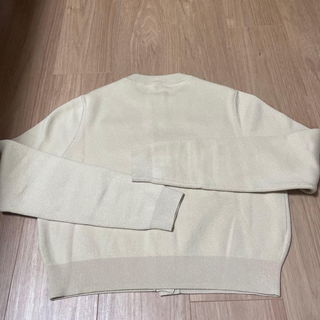 CABaN コットンカシミヤ クルーネックカーディガン xs ベージュ