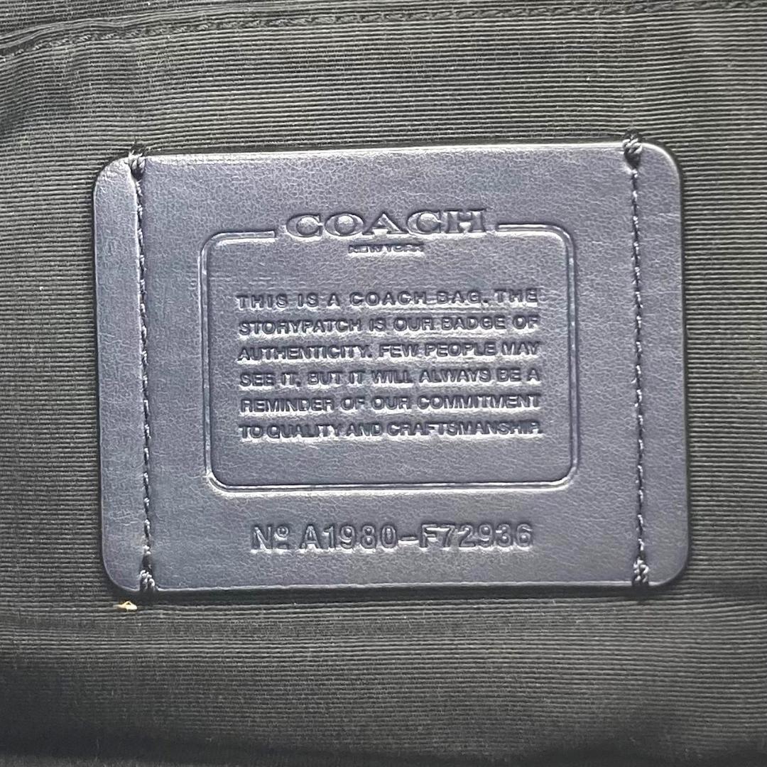 COACH コーチ ボディバッグ ウエストポーチ レザー　ブラック　ネイビー