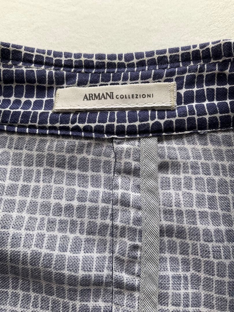 ARMANI COLLEZIONI チェック柄 テーラードジャケット50 L