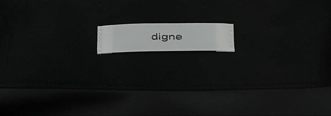 satin flare skirt digne ディニュ Black 2