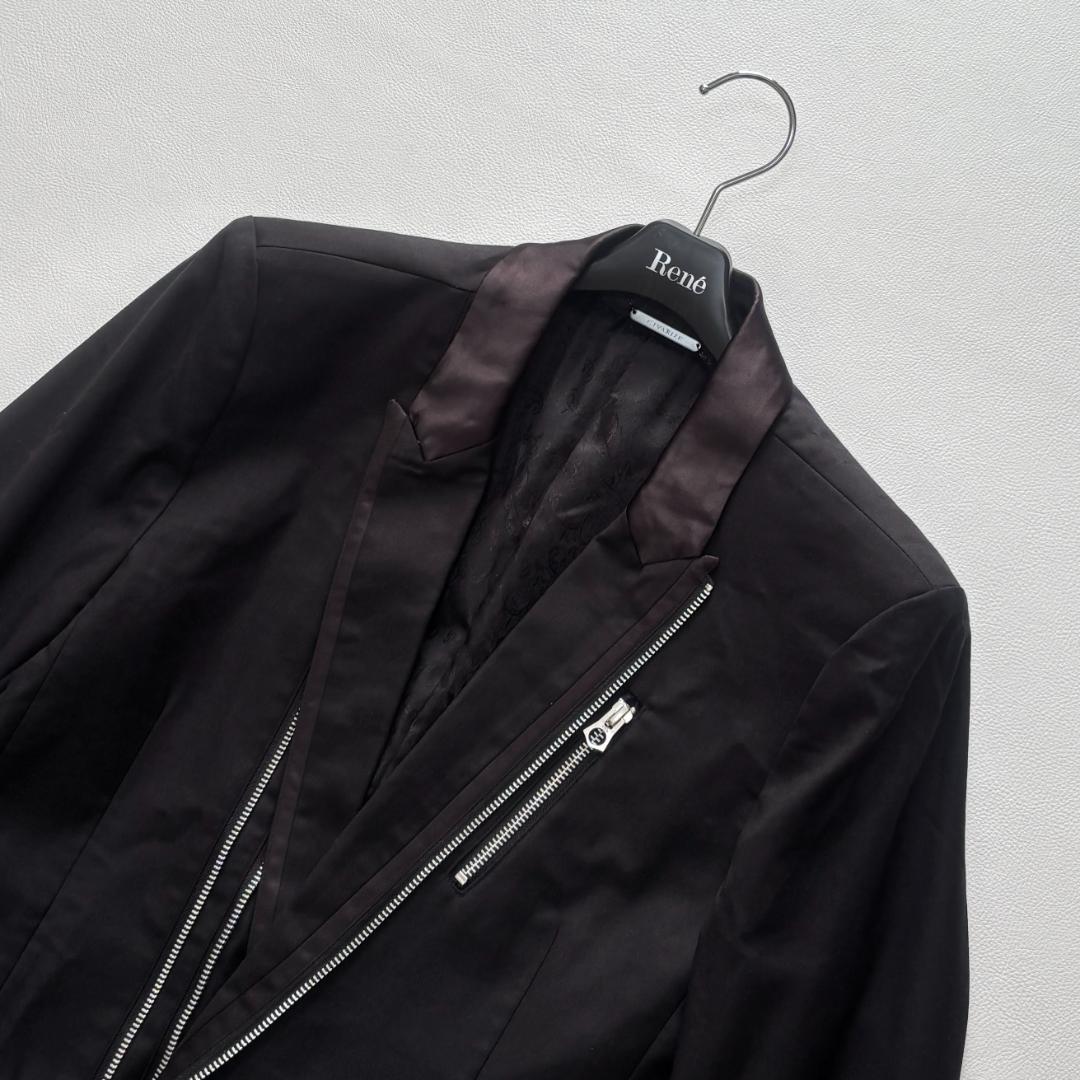 新品 CIVARIZE テーラードジャケット ダブルジップ ライダース 46 黒