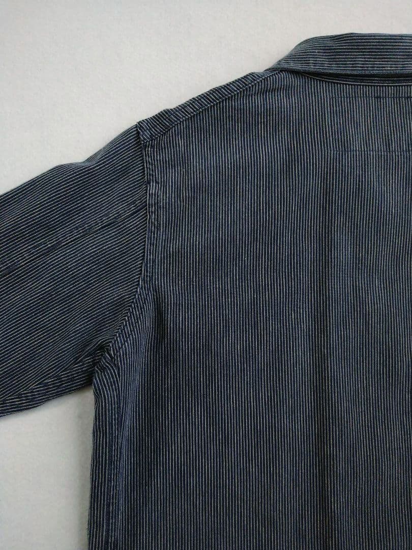 シュガーケーン 9oz インディゴストライプ ワークコート SC13527 M