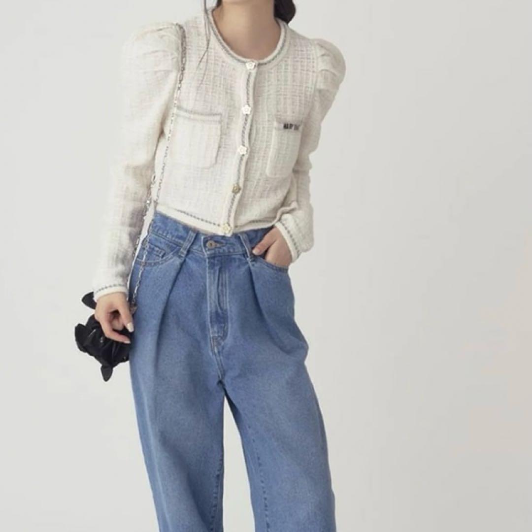 LILY BROWN × MARY QUANT ツイード ジャケットカーディガン