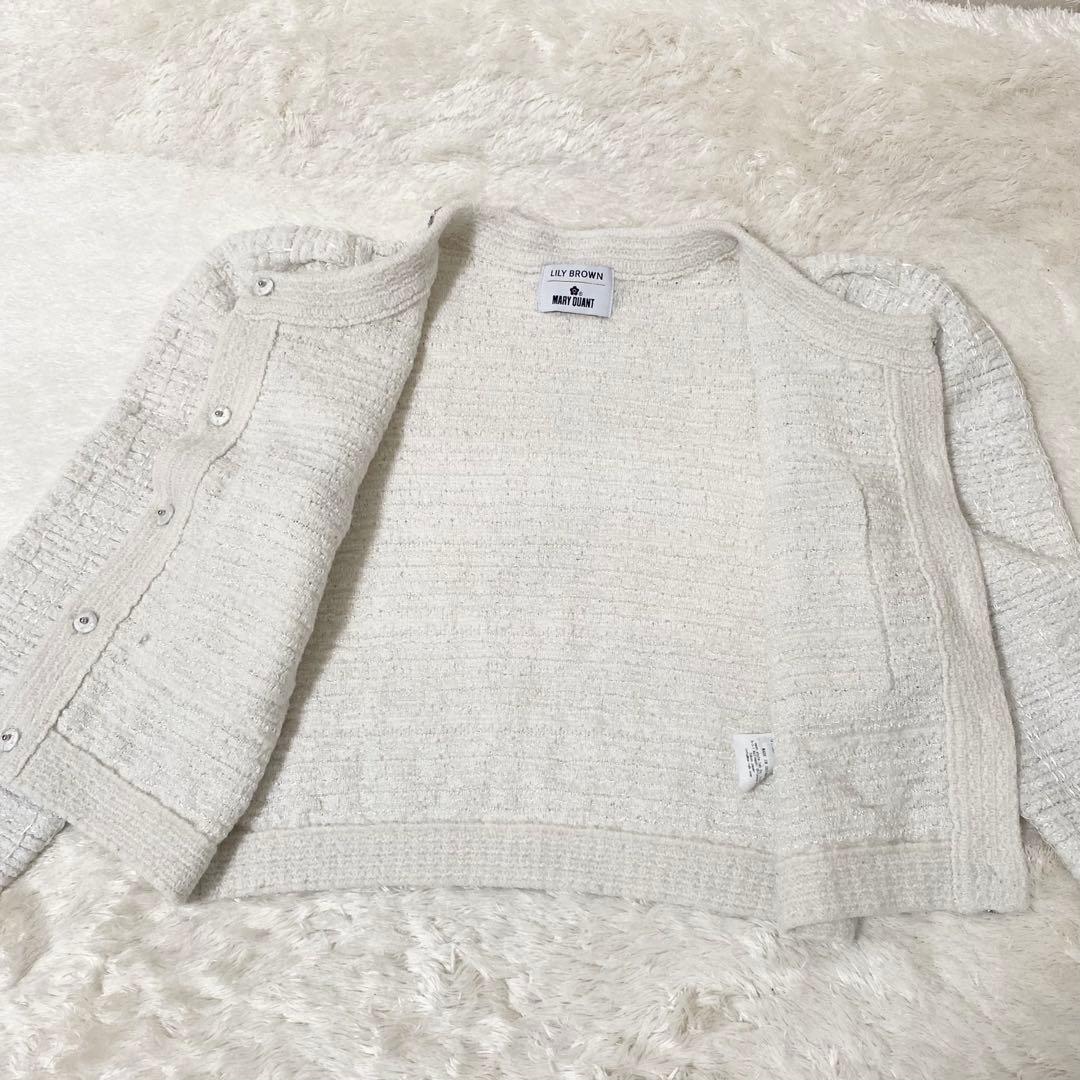 LILY BROWN × MARY QUANT ツイード ジャケットカーディガン