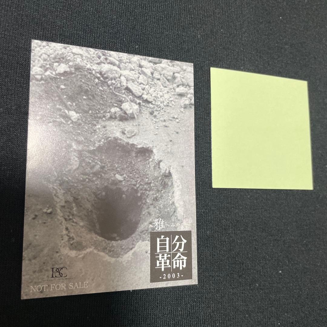 雅 miyavi ミヤヴィ 自分革命 2003 初回限定盤 通常盤 トレカ 初回