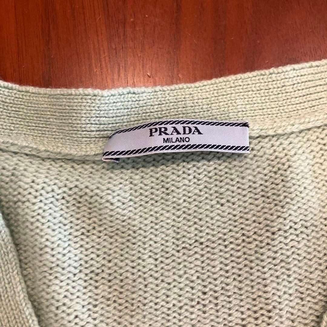 PRADA ミントグリーン カーディガン　36