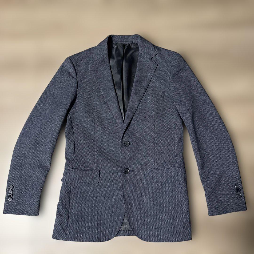 UNITED ARROWS セットアップ バーズアイ 2B ネイビー 美品