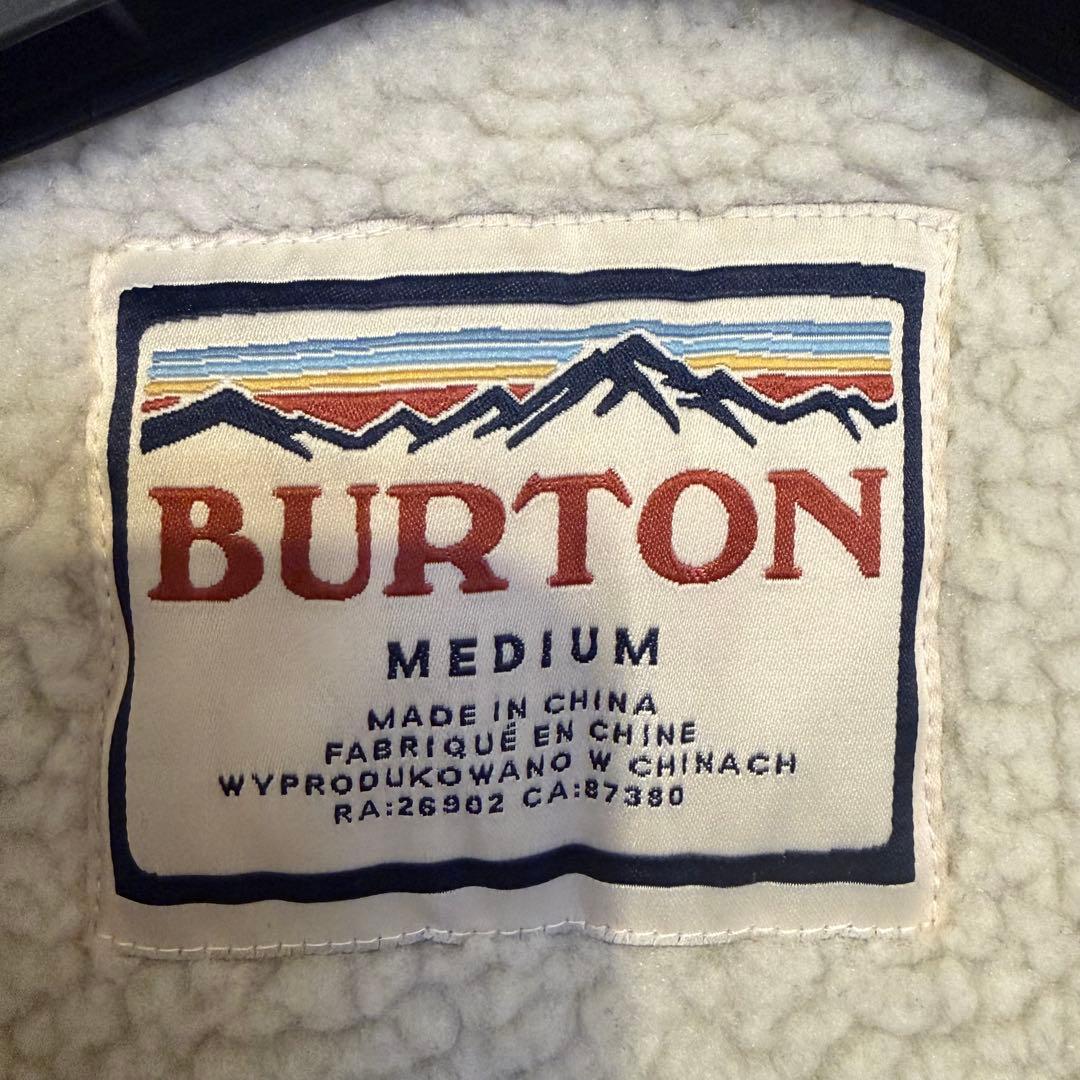 送込！バートンBURTON size Mサイズ 起毛 ナイロンコーチジャケット