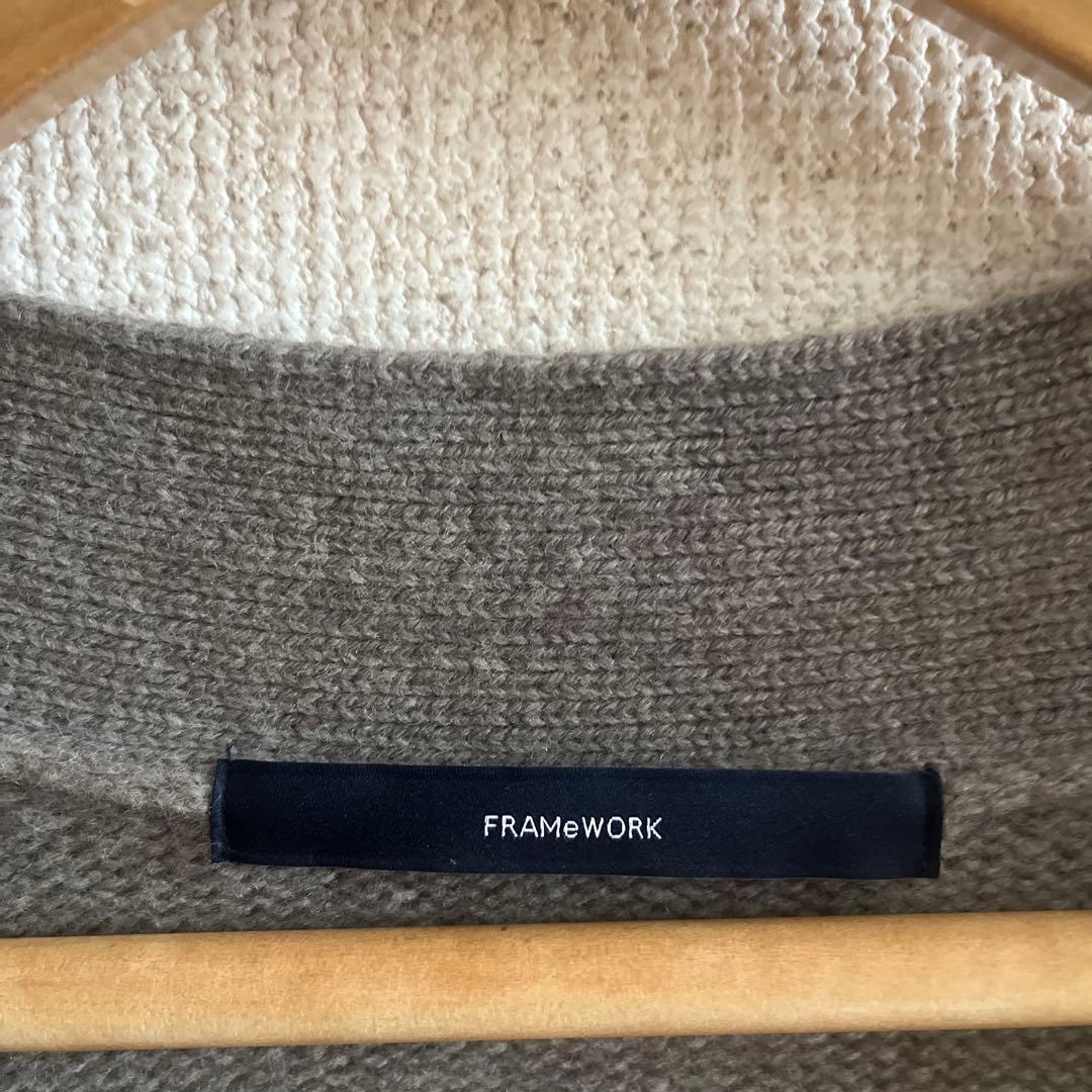 FRAMeWORK フレームワーク　ワイドVネックカーディガン