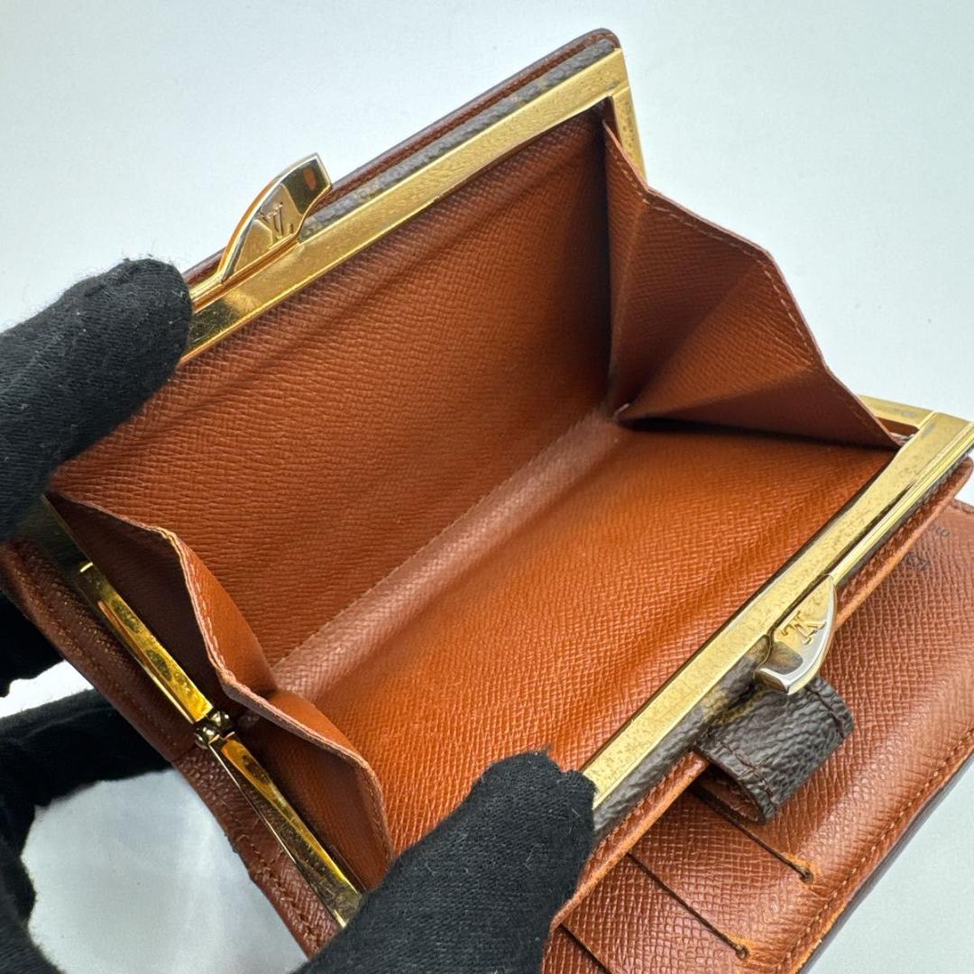 ルイヴィトン モノグラム ポルトモネ・ビエ・ヴィエノワ がま口財布 二つ折り