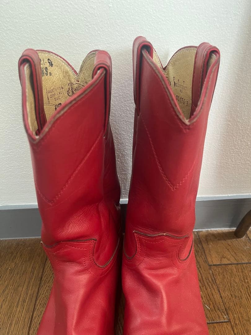 専用　justin ジャスティン レザー ウエスタンブーツ