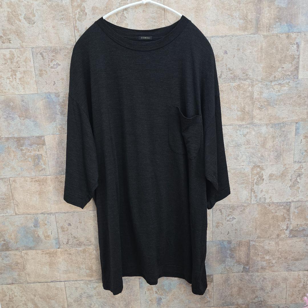 COMOLI 24SS サマーウール半袖Tシャツ 3