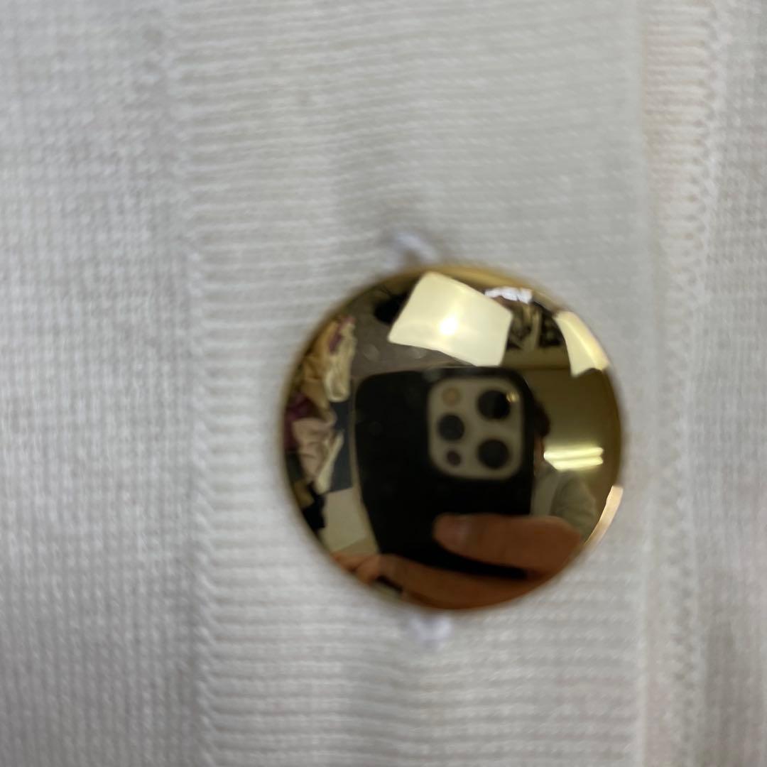 vintage Yves Saint Laurent ホワイトカーディガン