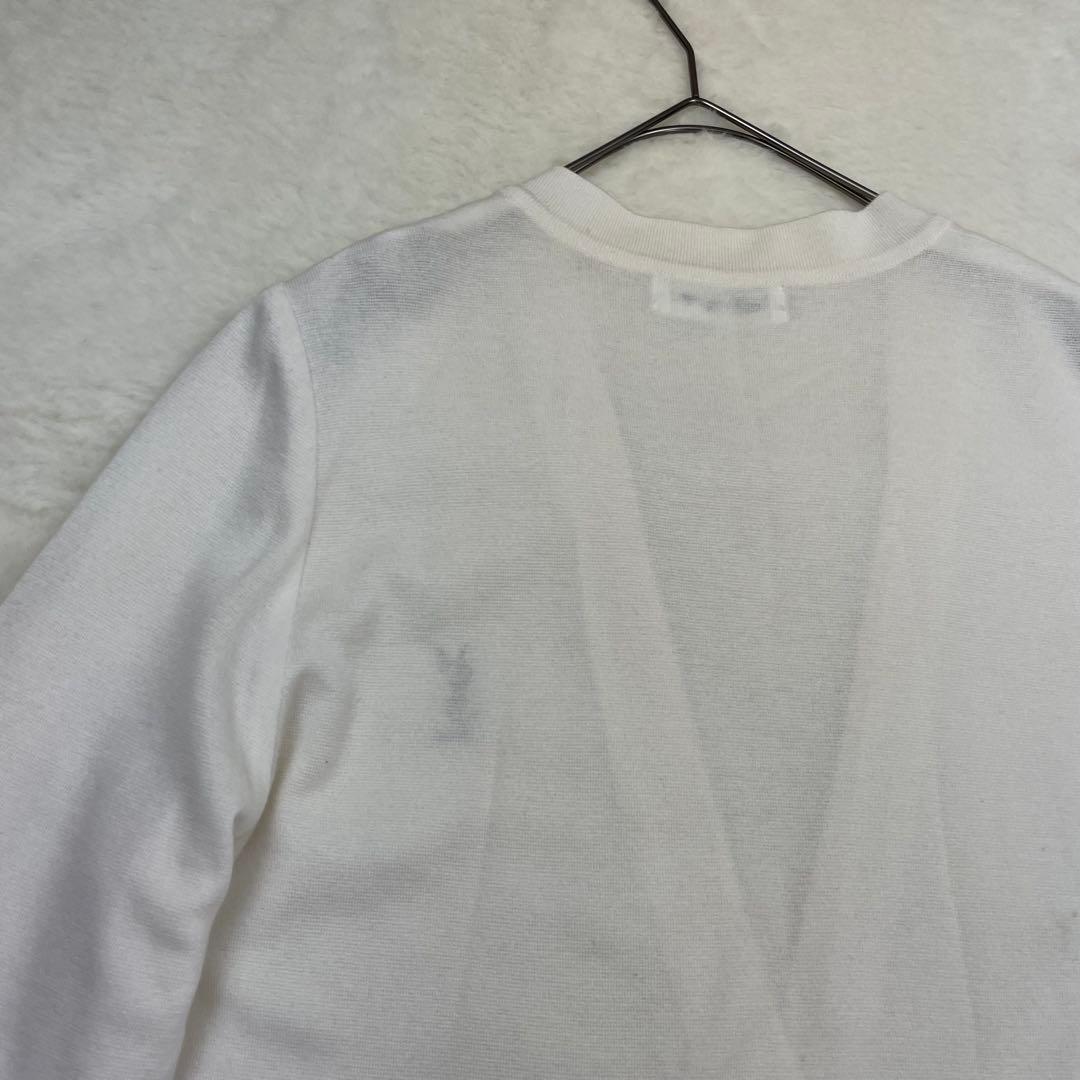 vintage Yves Saint Laurent ホワイトカーディガン