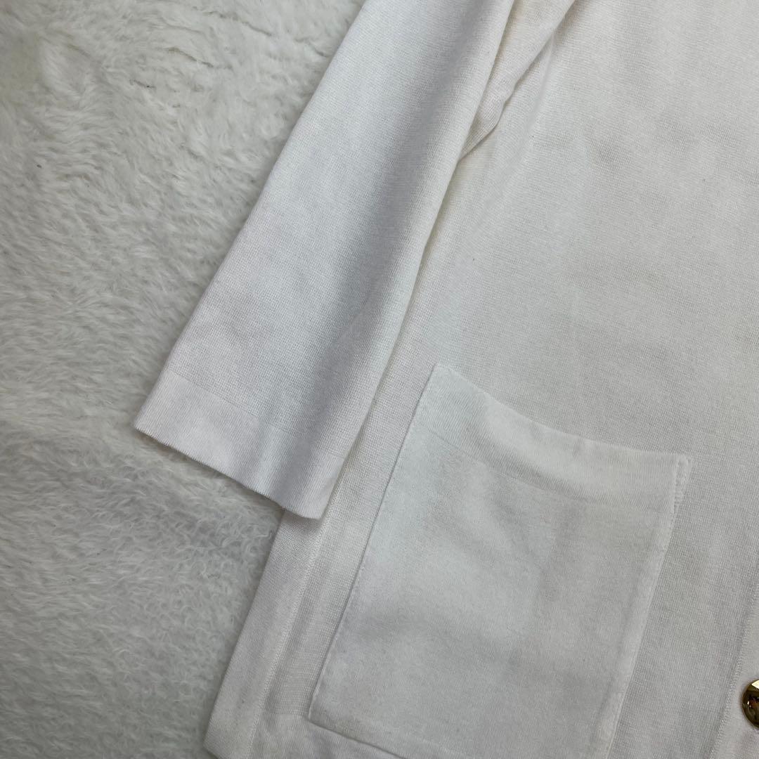 vintage Yves Saint Laurent ホワイトカーディガン