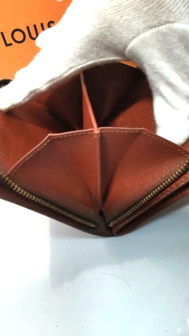 ❣️美品❣️ルイヴィトン 折りたたみ財布 モノグラム 茶色 コンパクトジップ