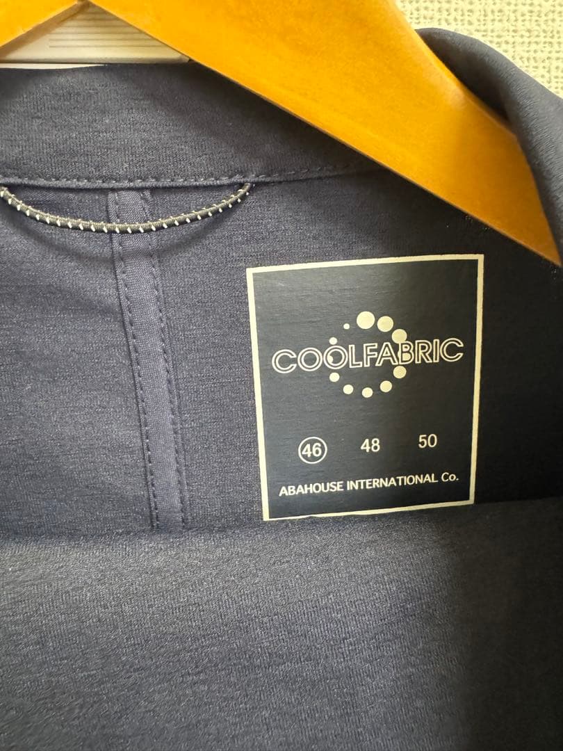 未使用　ABAHOUSE セットアップ　接触冷感 46 ネイビー