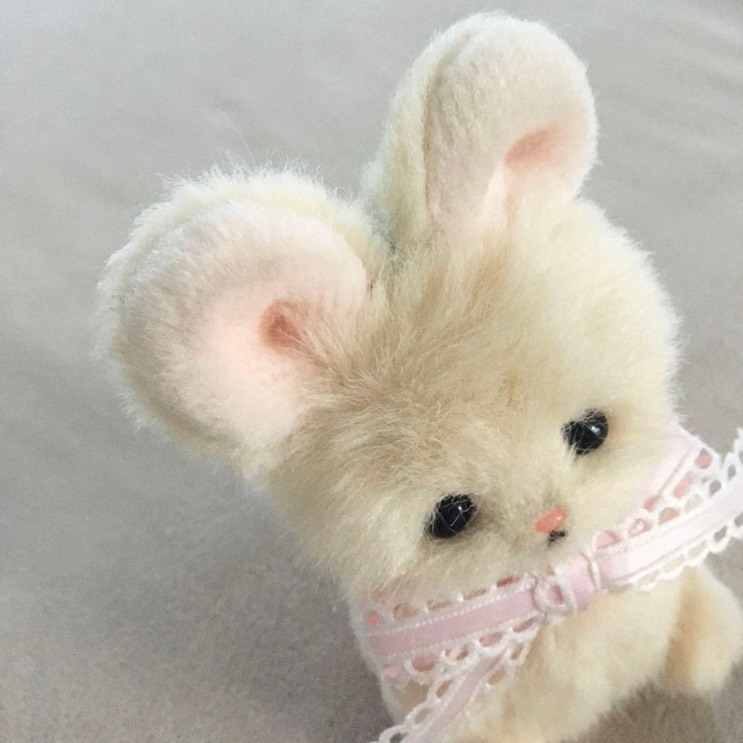 ハンドメイド ユヅチヨさん うさぎぬいぐるみバッグチャーム