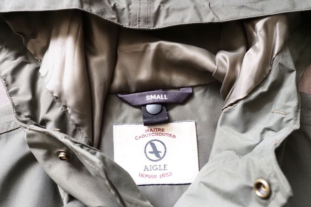 「美品」AIGLE 機能性素材MTD フィッシュテールコート サイズS
