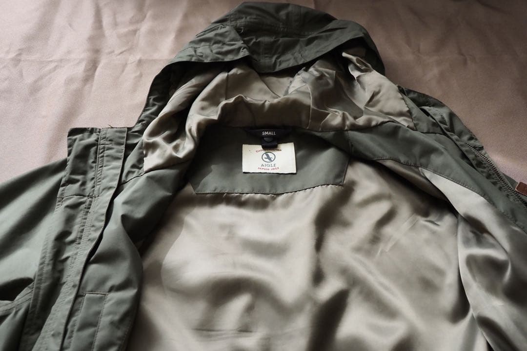 「美品」AIGLE 機能性素材MTD フィッシュテールコート サイズS