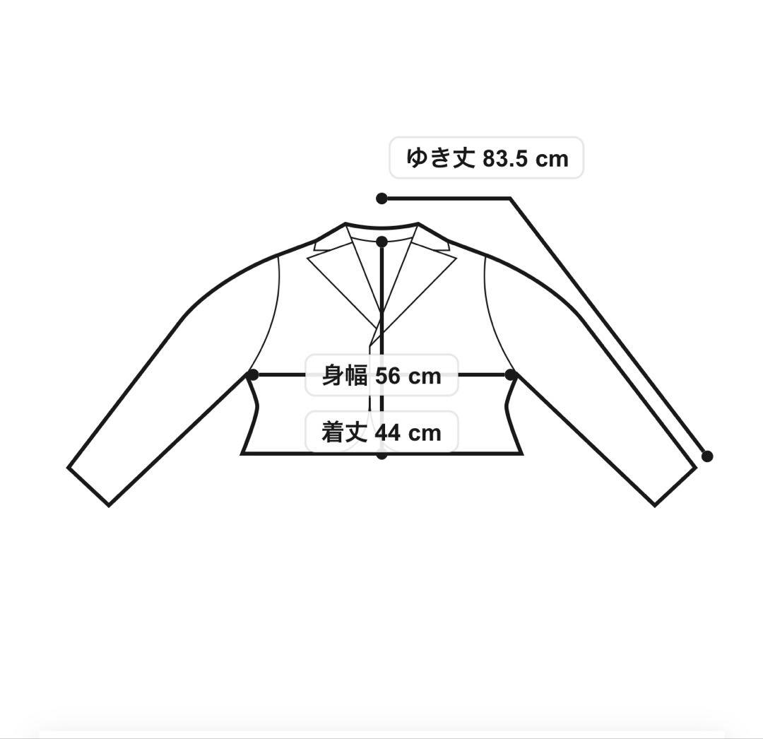 NOBLE 配色トリミングミラノリブショートジャケット