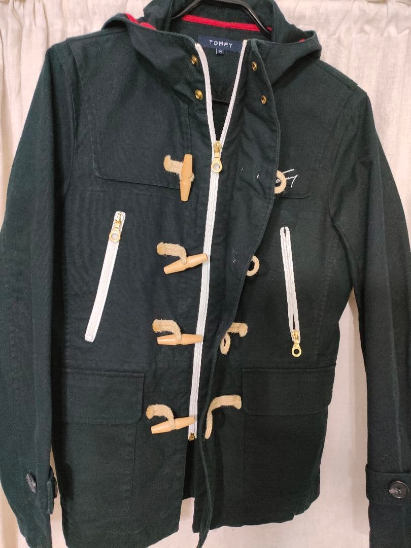 超美品☆ トミーヒルフィガーダッフルコートＭ黒　上品