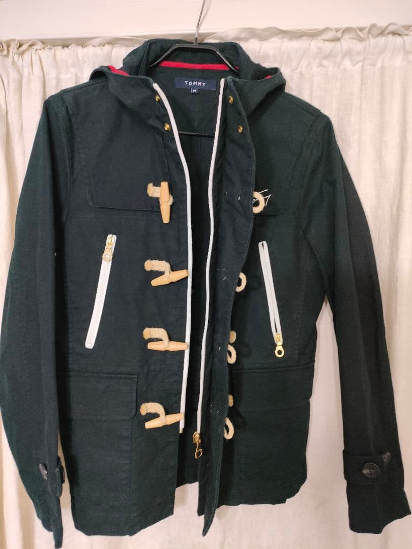 超美品☆ トミーヒルフィガーダッフルコートＭ黒　上品