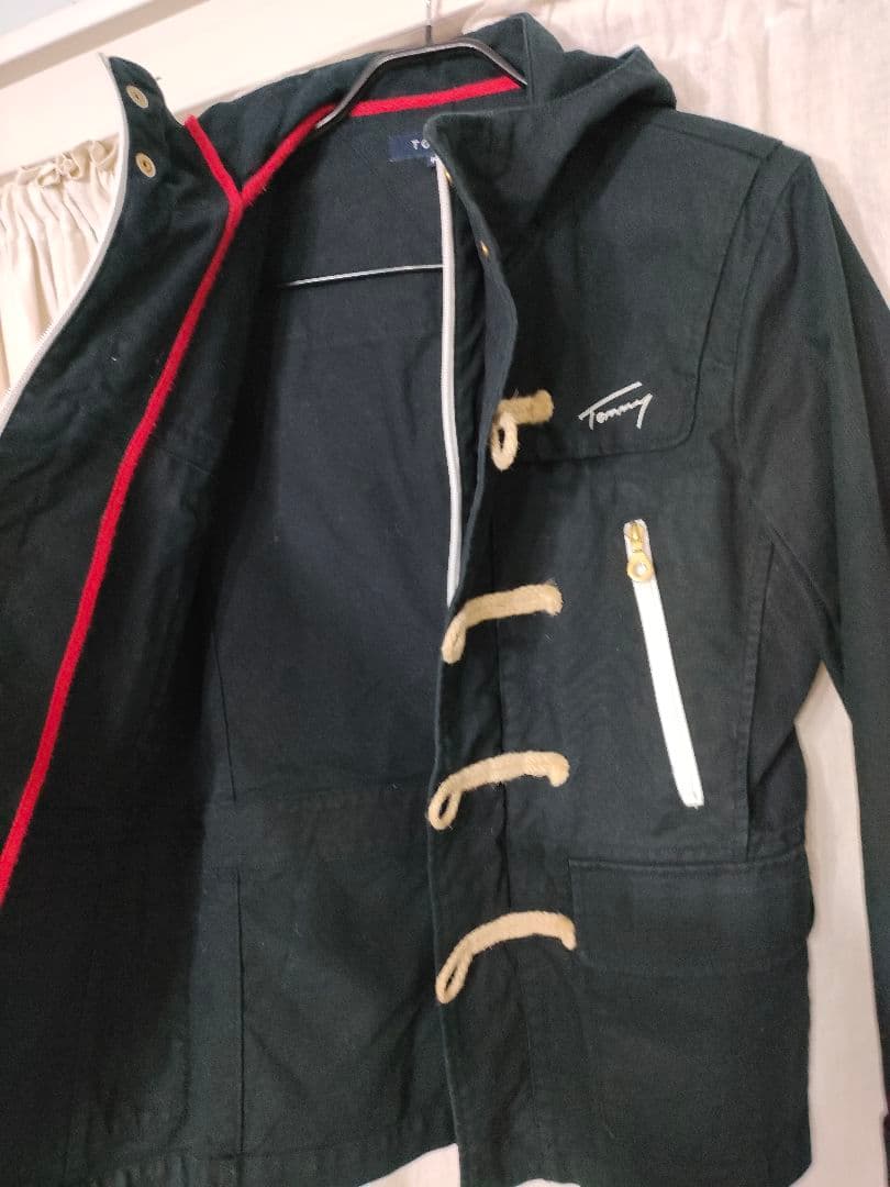 超美品☆ トミーヒルフィガーダッフルコートＭ黒　上品
