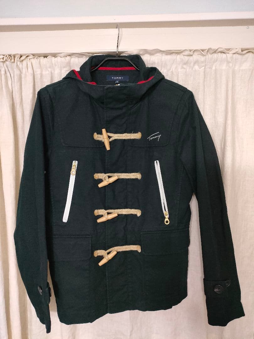 超美品☆ トミーヒルフィガーダッフルコートＭ黒　上品