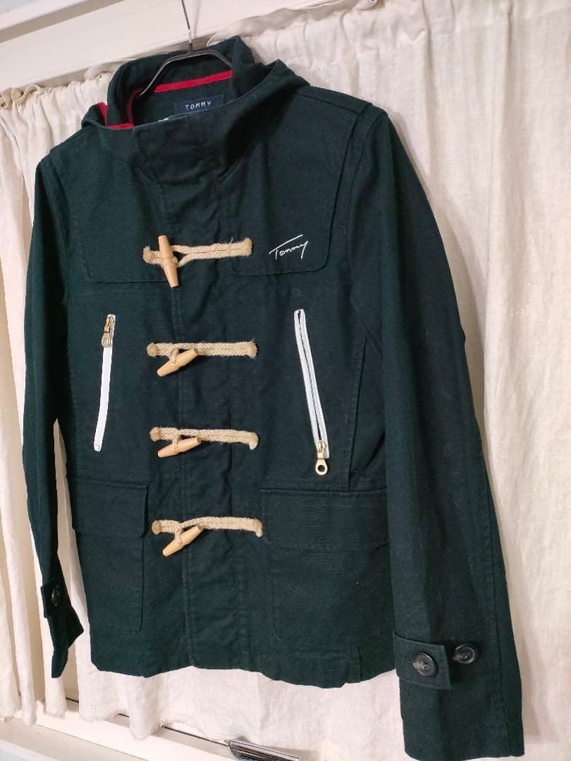 超美品☆ トミーヒルフィガーダッフルコートＭ黒　上品