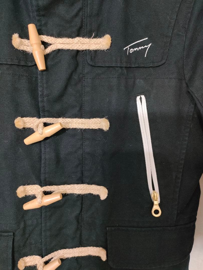 超美品☆ トミーヒルフィガーダッフルコートＭ黒　上品