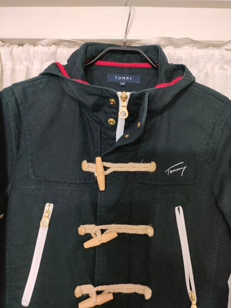 超美品☆ トミーヒルフィガーダッフルコートＭ黒　上品
