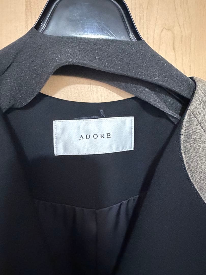 ADORE ロングコート グレー・ブラック