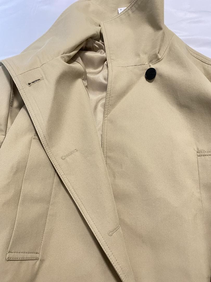 ZARA！ ショートトレンチコート ライトゴールデンブラウン M～L