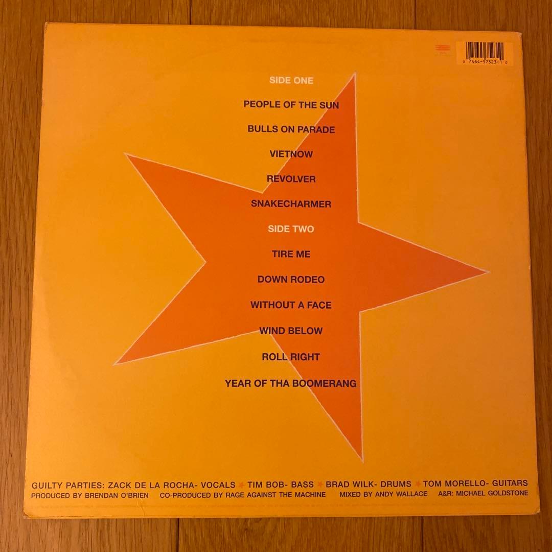 RAGE AGAINST THE MACHINE LPレコード