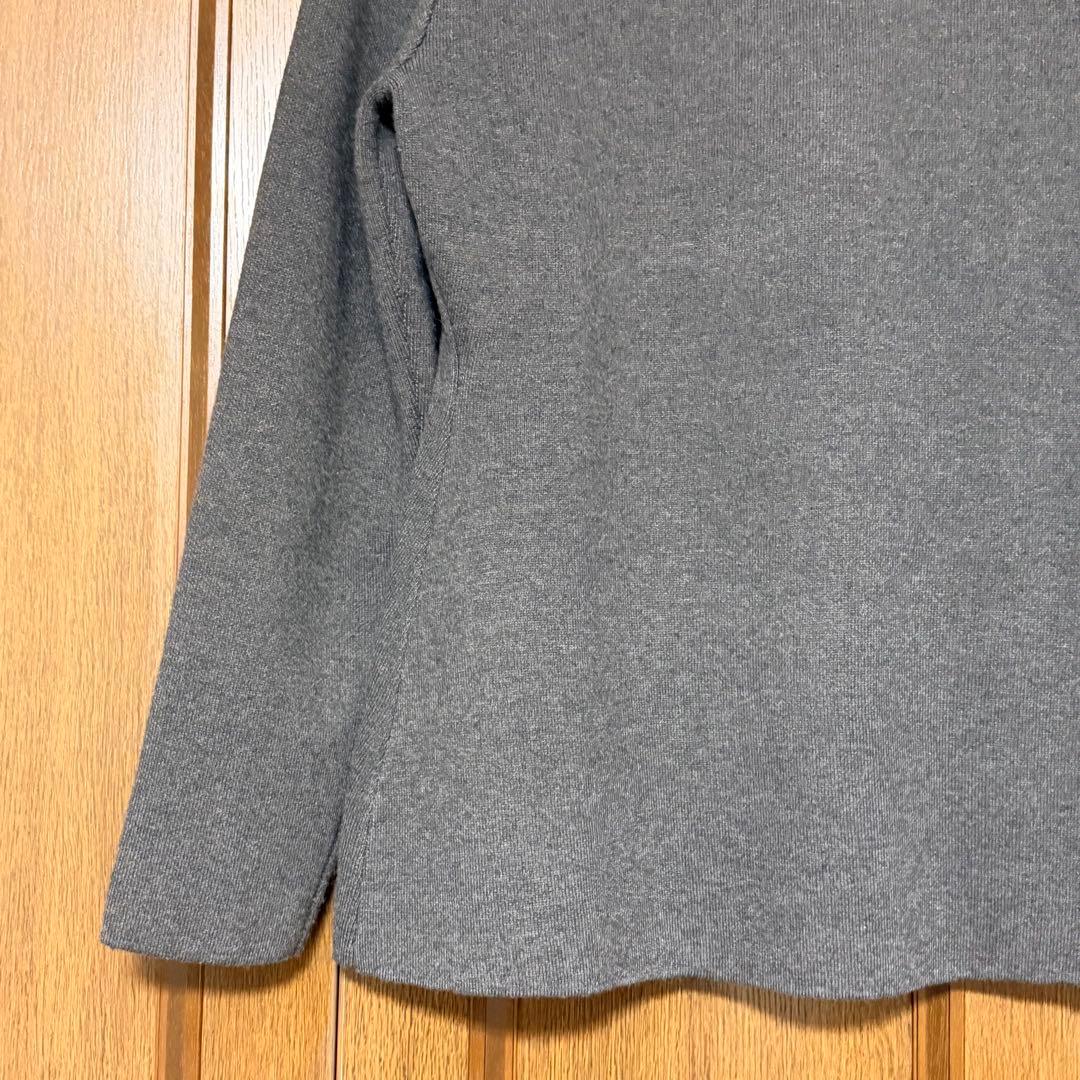 【超美品】ZARA ザラ ブローチ付き ニットブレザー XL グレー