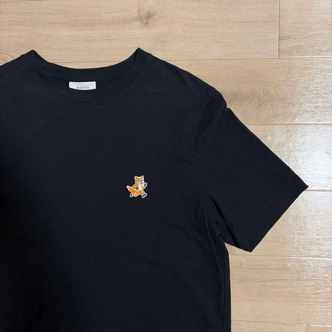 MAISON KITSUNE メゾンキツネ ロゴTシャツ ブラック S