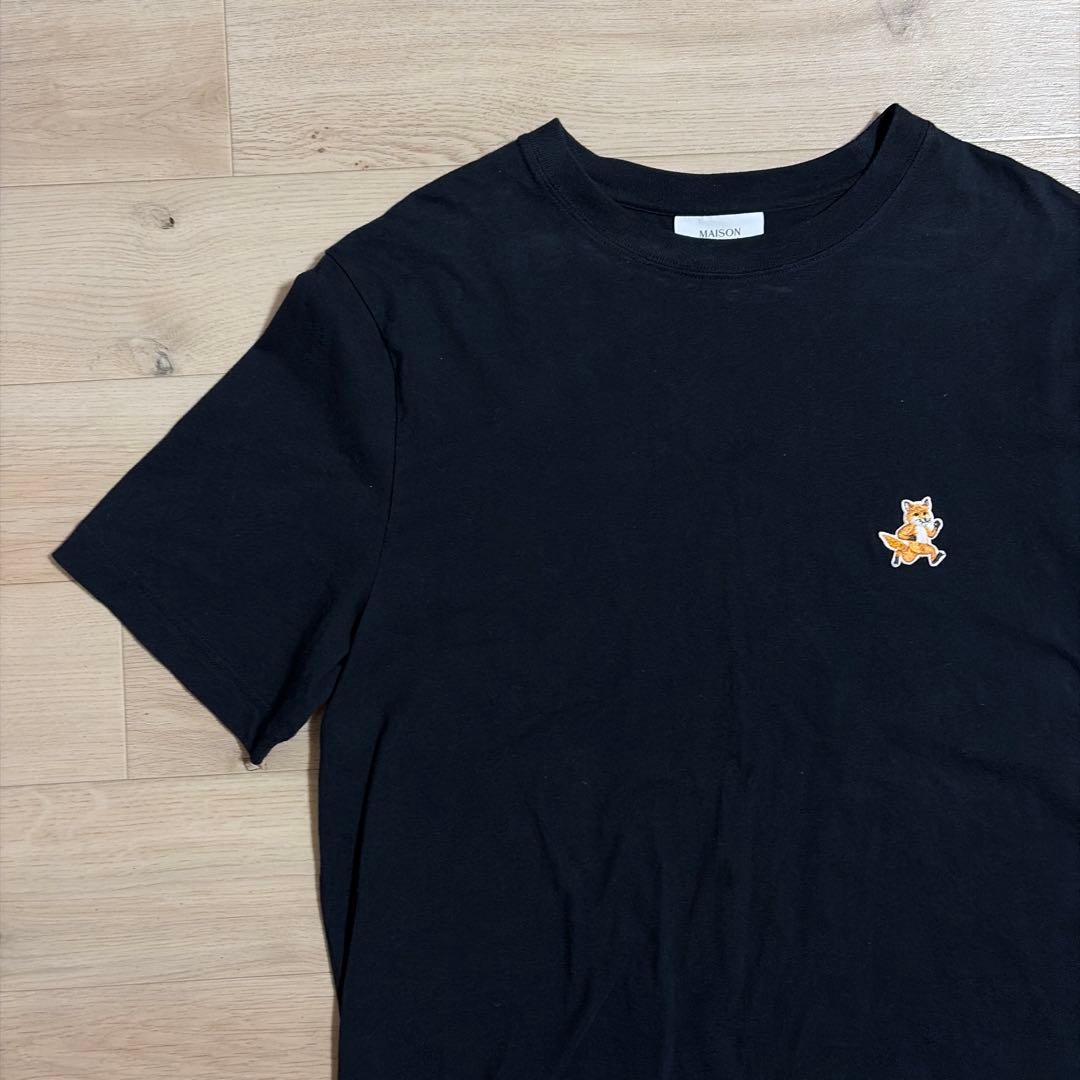 MAISON KITSUNE メゾンキツネ ロゴTシャツ ブラック S