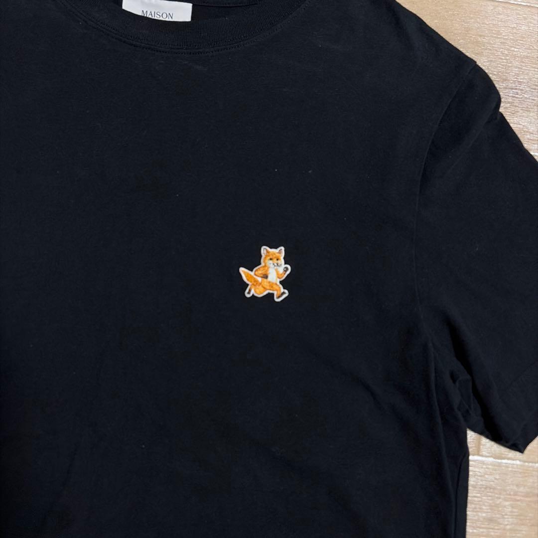 MAISON KITSUNE メゾンキツネ ロゴTシャツ ブラック S