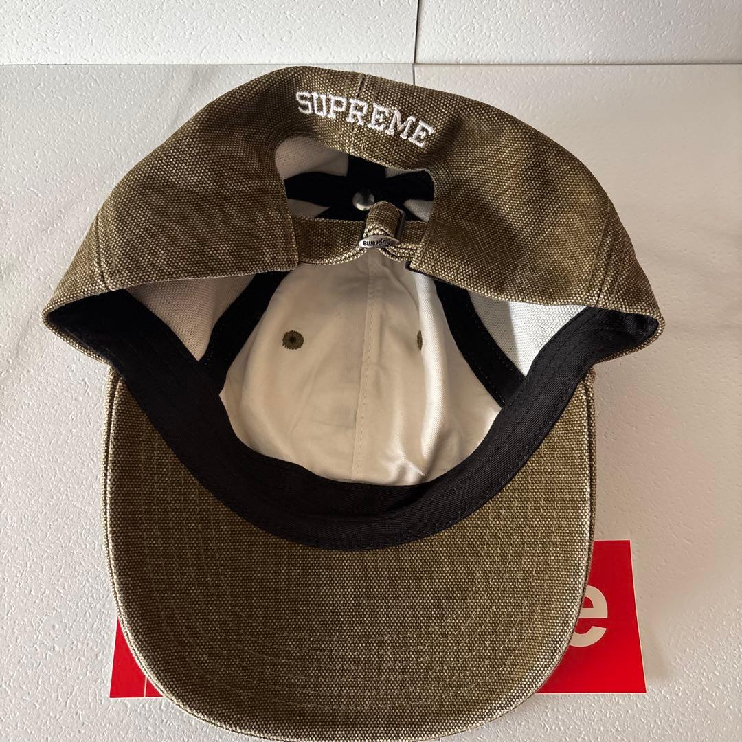 25fw supreme sロゴ キャップ Olive