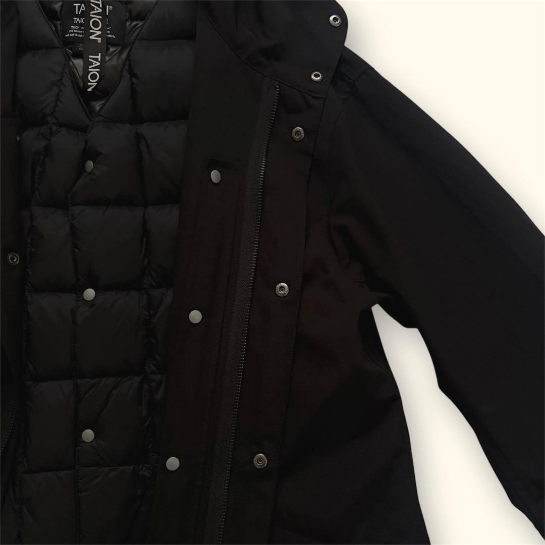美品TAION×collex モッズコート ダウンライナー付 ブラック 3WAY