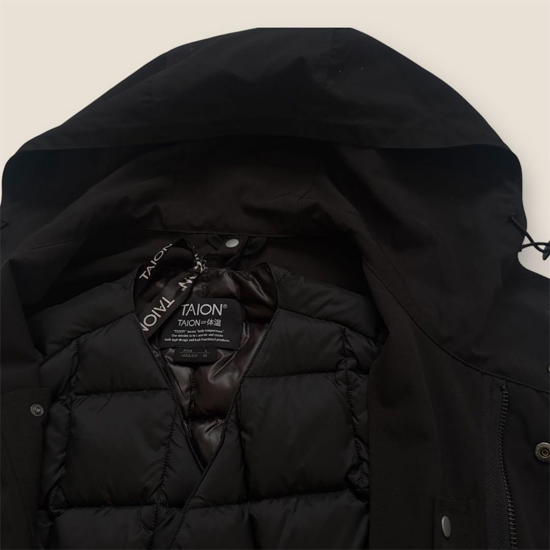 美品TAION×collex モッズコート ダウンライナー付 ブラック 3WAY