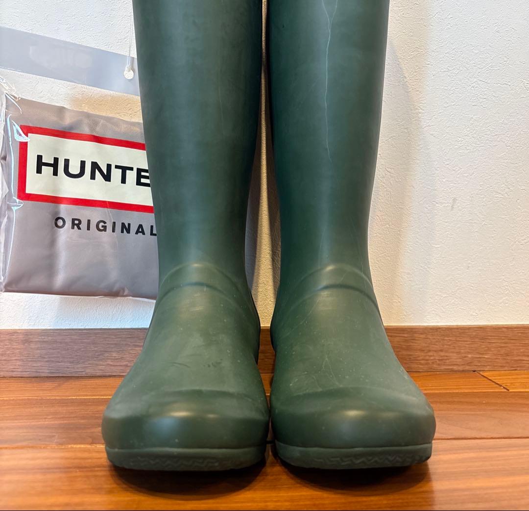 HUNTER レインロングブーツ　US7/UK5 / EU38/23.5〜24㎝