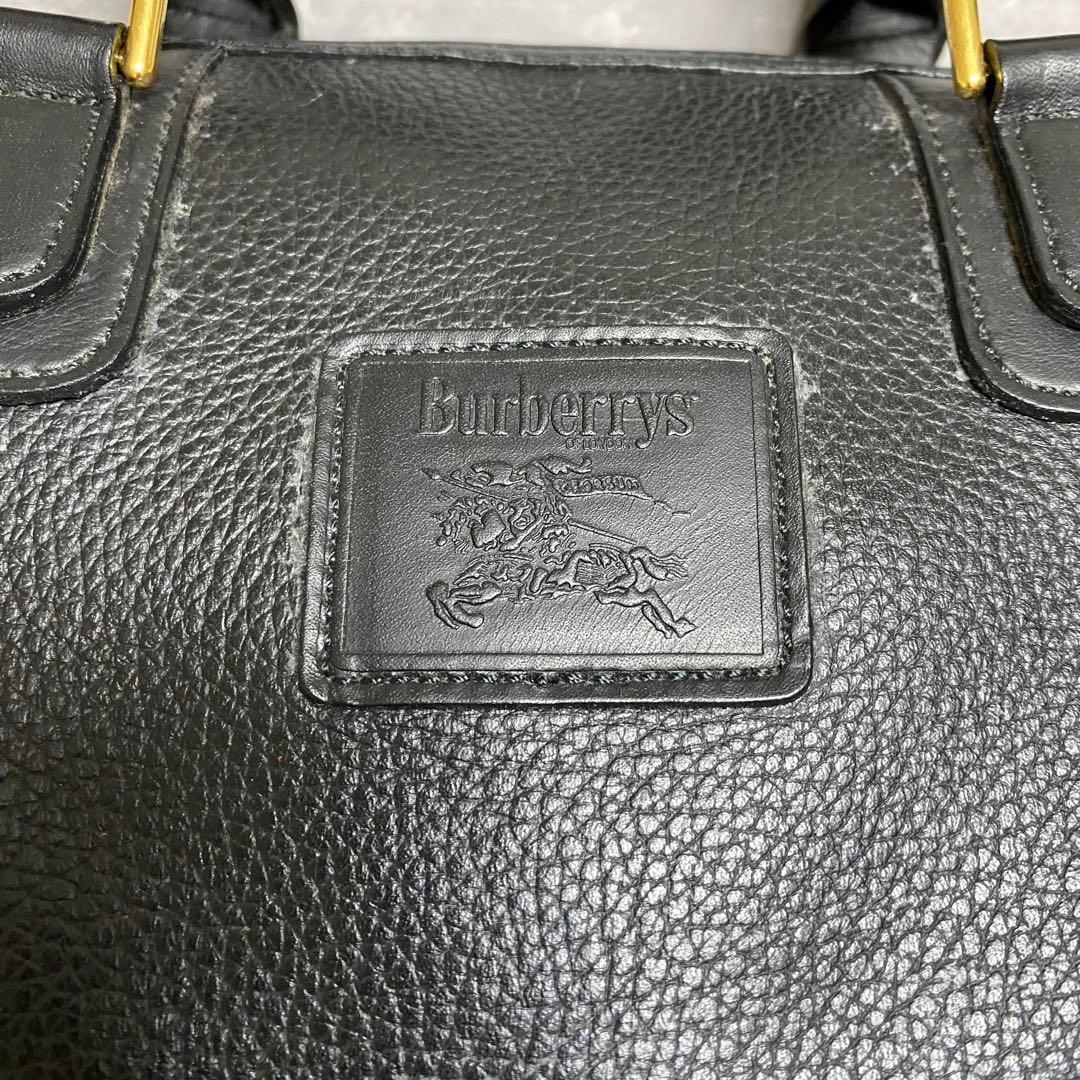 バーバリーズ Burberrys ノヴァチェック レザー ミニボストンバッグ