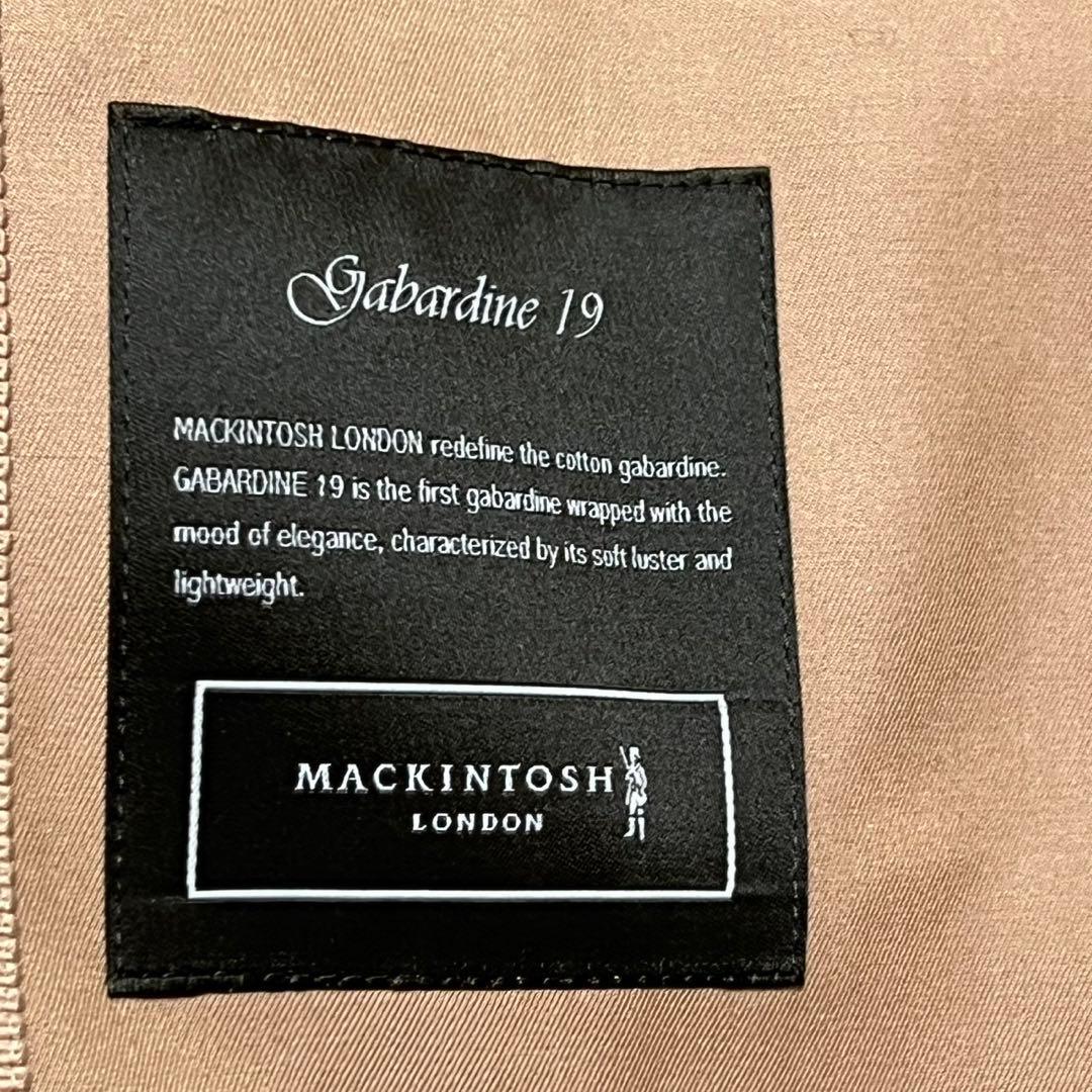 【タグ付き未使用品】マッキントッシュロンドン　トレンチコート　ギャバジン　38