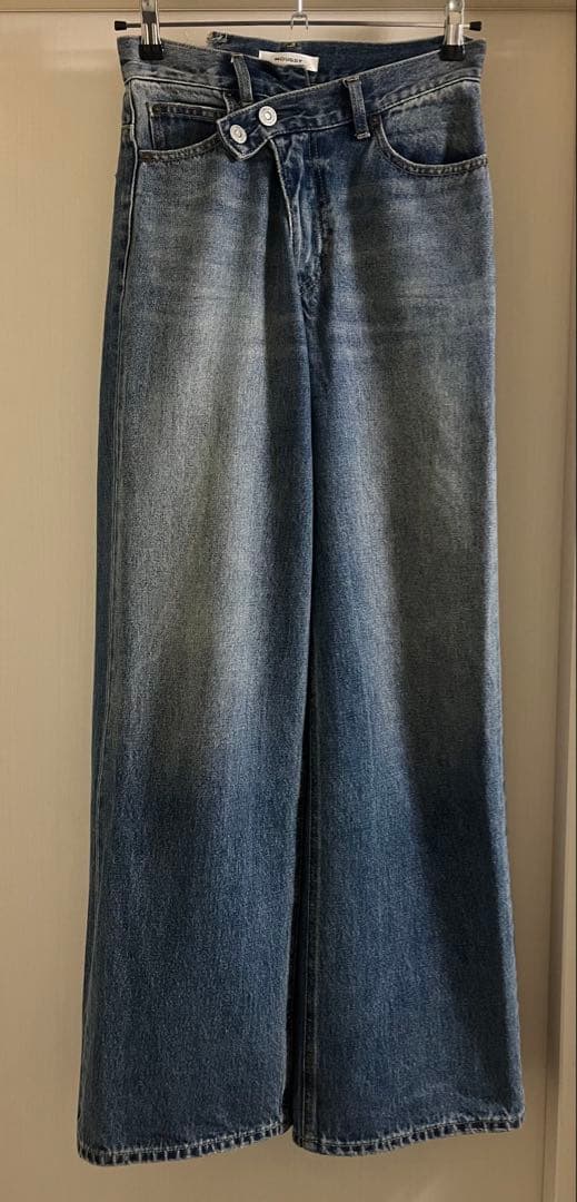 MOUSSY CROSS WAIST WIDE STRAIGHT サイズ0