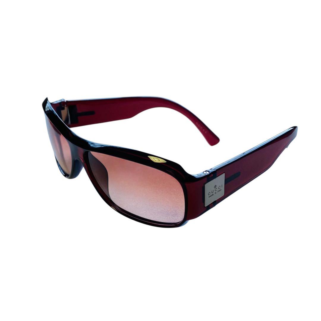 美品＊GUCCI GG1567/F/S RENPA サングラス ボルドーレッド