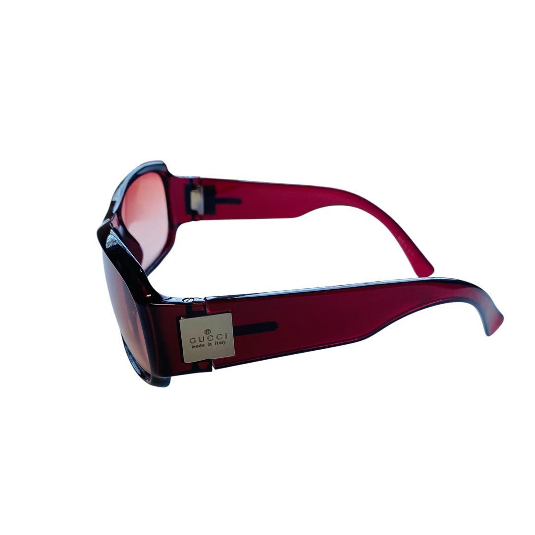 美品＊GUCCI GG1567/F/S RENPA サングラス ボルドーレッド