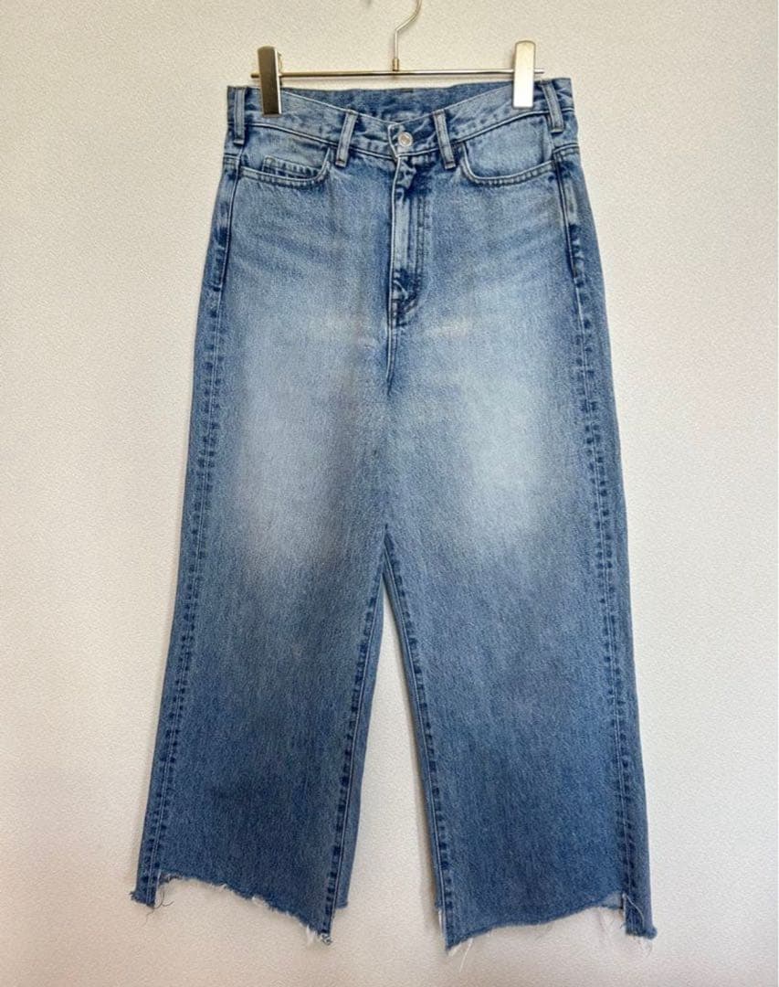 パンツ L'Appartement cropped wide denim 26